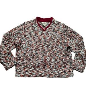 Woolrich Women’s Multicolor Sweater Long Sleeve V Neck Size Large